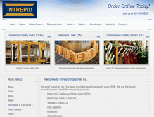 Tablet Screenshot of intrepidindustries.com